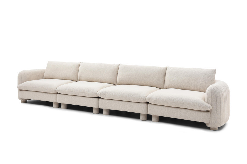 Modular Bayshore 4 seater with cozy cushions

