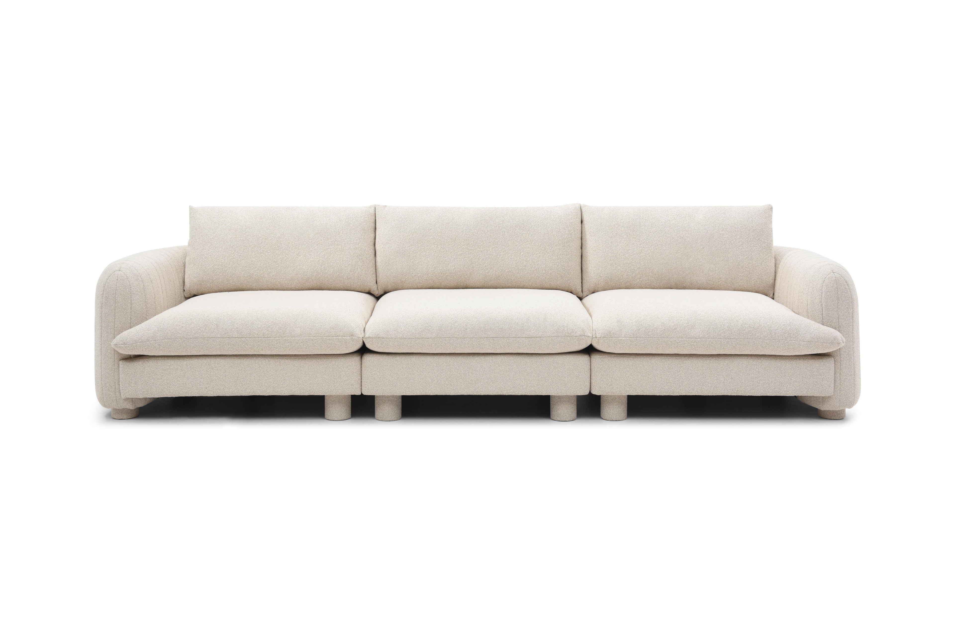 Miami-style sofa with minimalist design