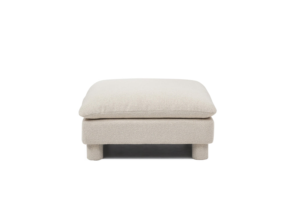 Modular ottoman paired with Bayshore sofa


