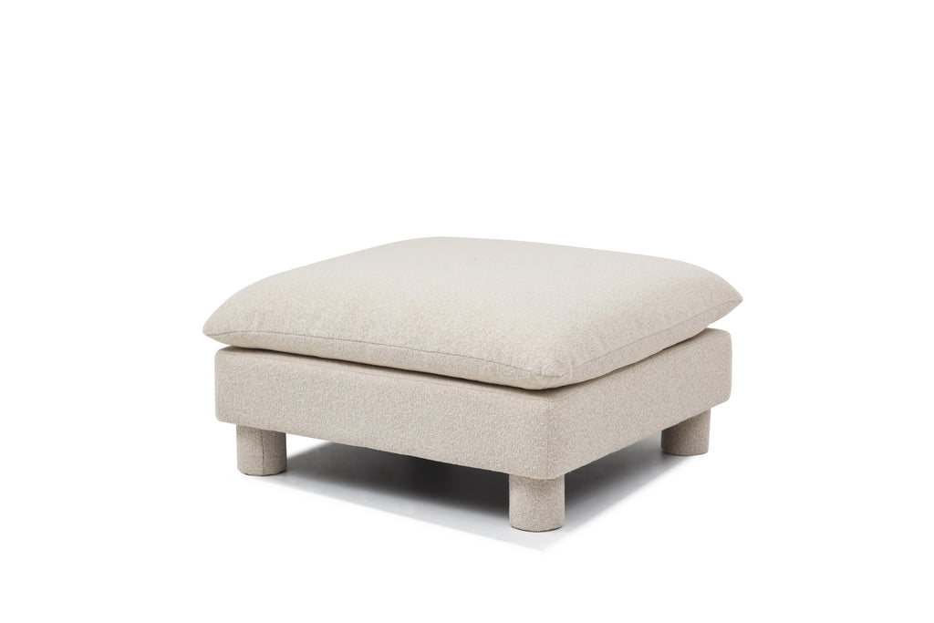 Modular ottoman paired with Bayshore sofa

