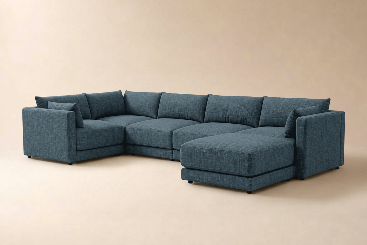 Halo 5 Seater L Shape + Ottoman