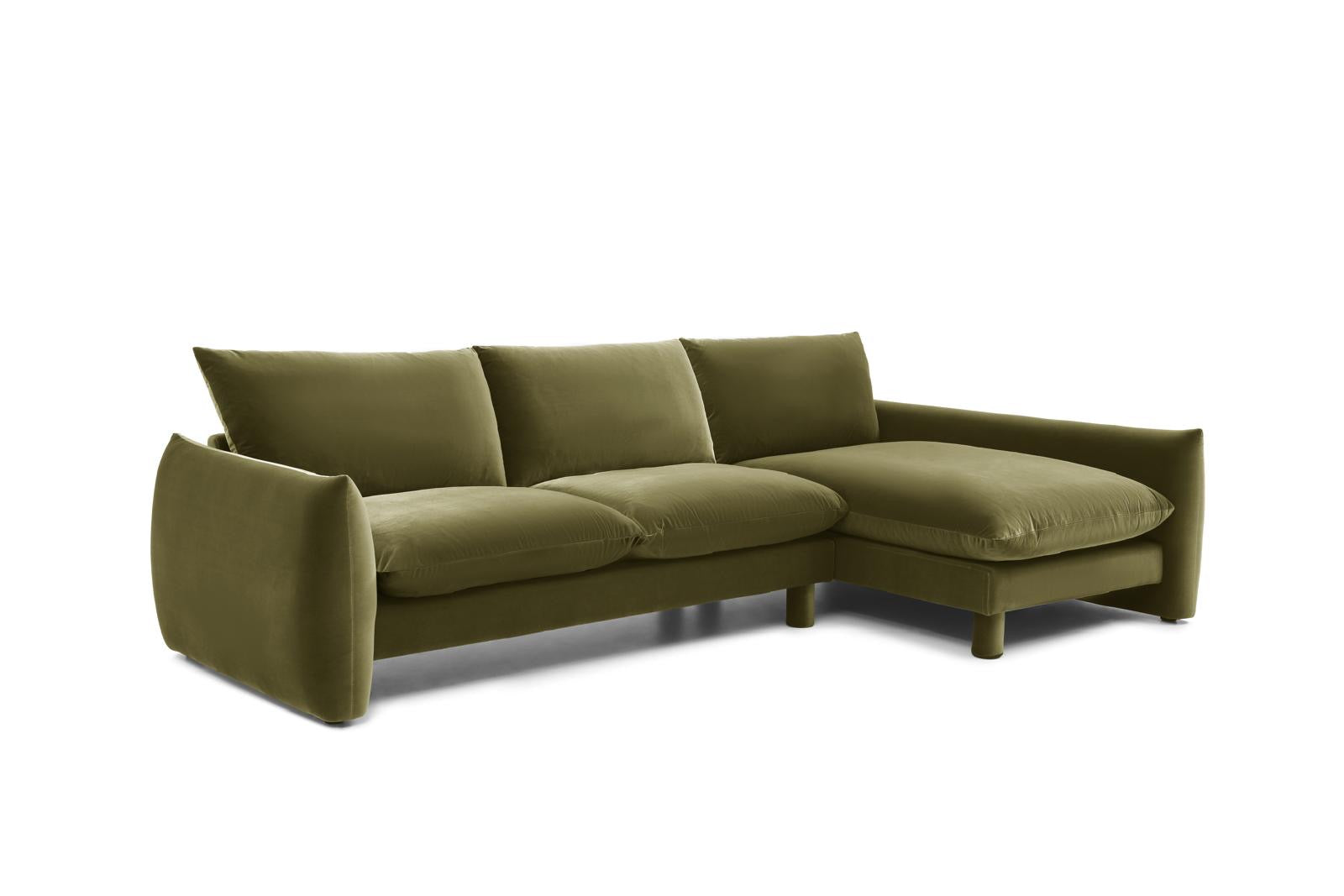 Spacious modular sofa with modern design