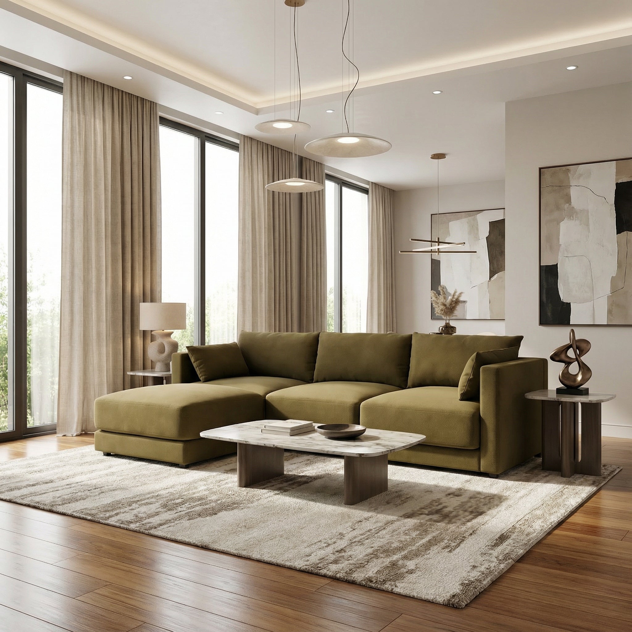 Halo 3 Seater Sofa + Ottoman