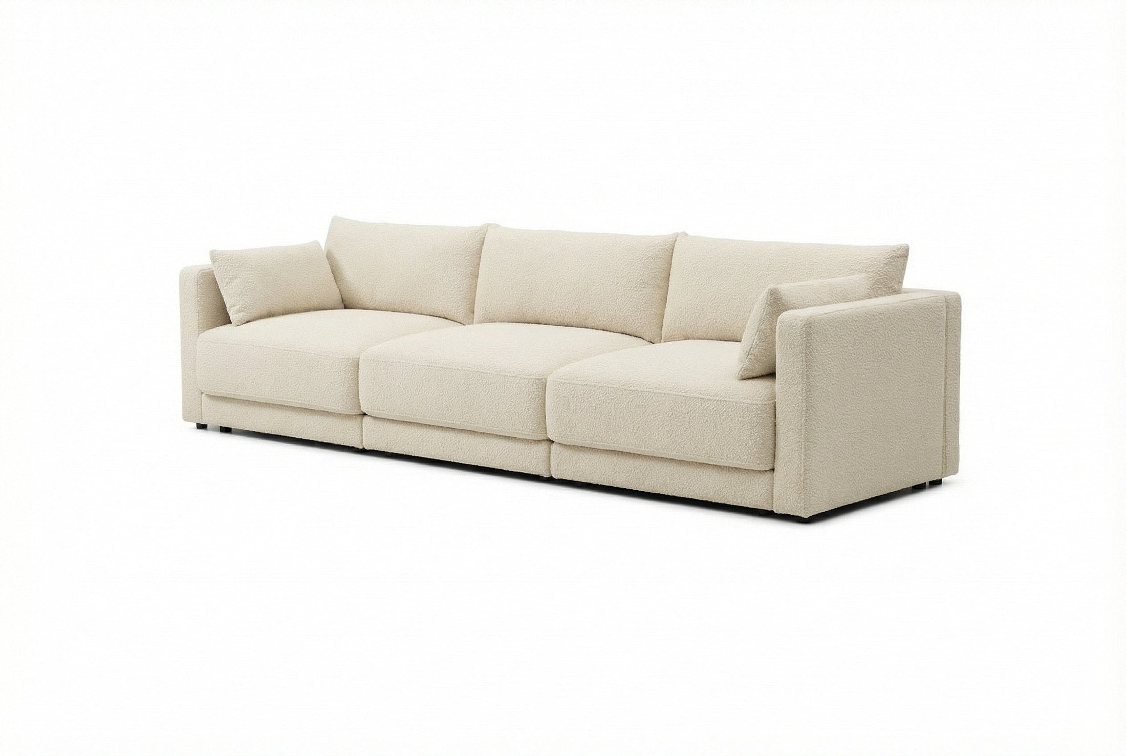 Halo 3-Seater Sofa – Modern Modular Comfort | Almond Wind