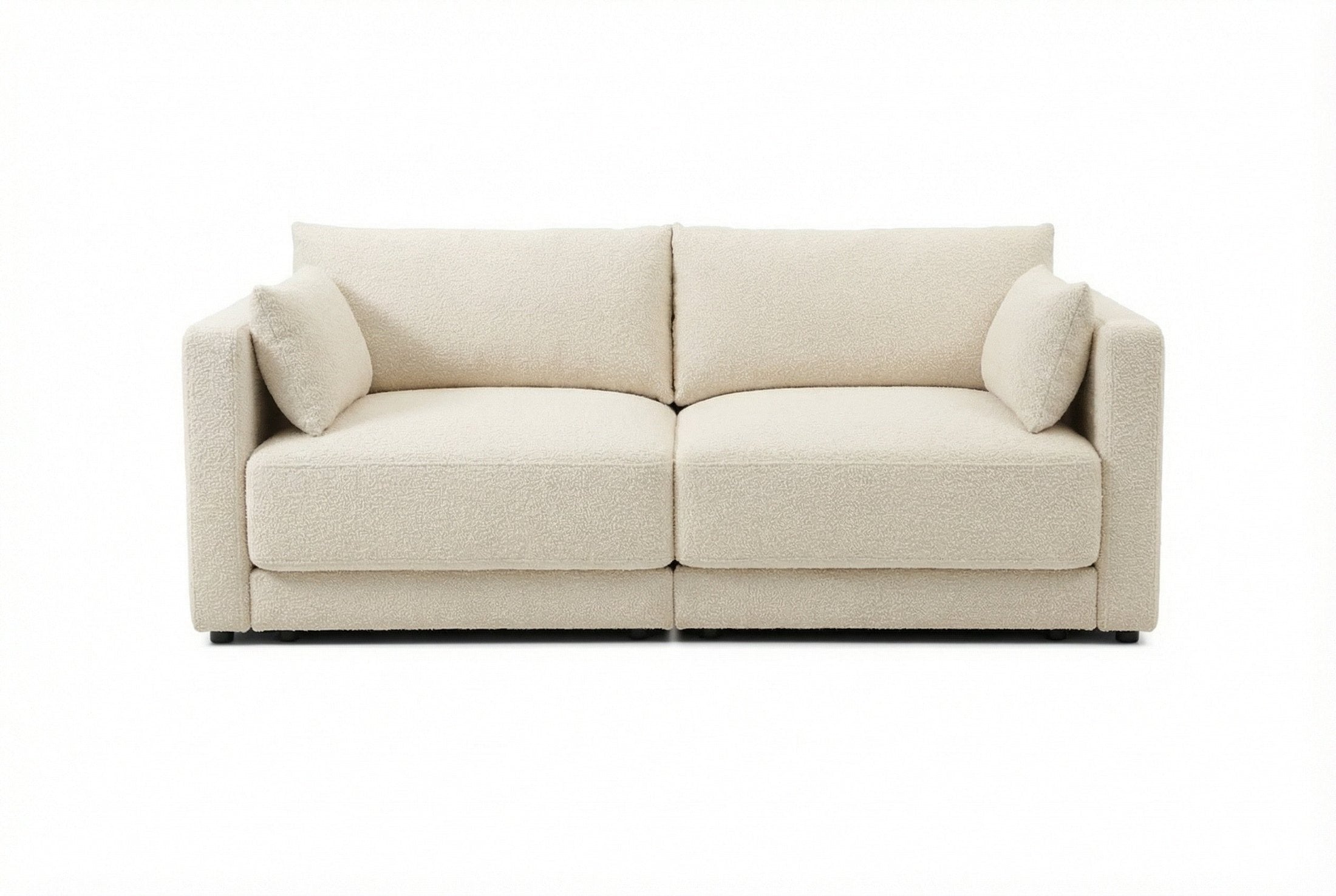 Halo 2-Seater Sofa – Compact & Stylish Modular Seating | Almond Wind